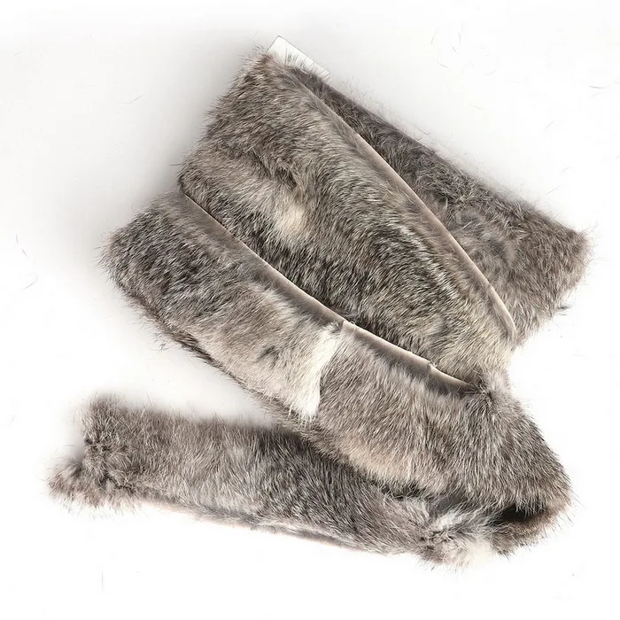Grey 4 см, 1 ярд/партия, зимняя одежда, кроличья шерсть, кружево, женская детская одежда, кроличья шерсть, кружево, мех, сделай сам, аксессуары для одежды - Цвет: Grey