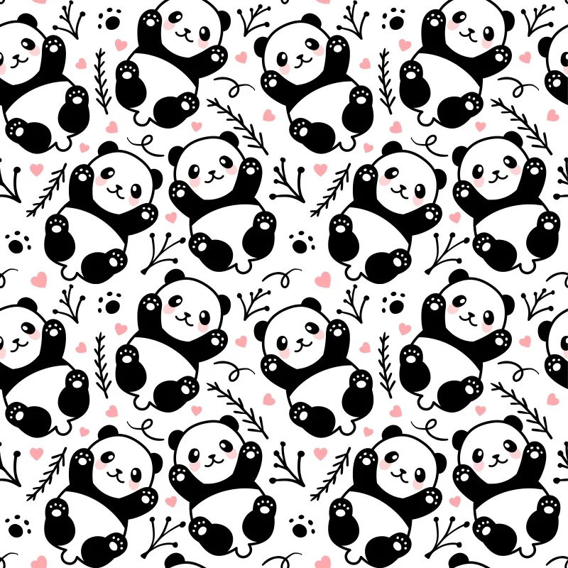 Laeacco Panda Детские обои для дня рождения бамбуковые постеры Фото фоны фотосъемки