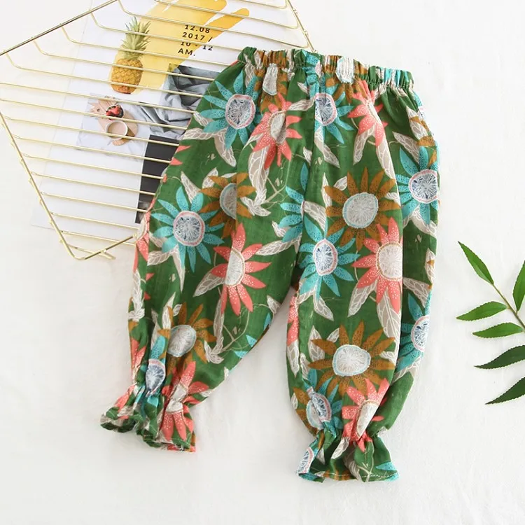 Детские штаны шаровары с принтом новинка 2019 Брендовые брюки для маленьких детей
