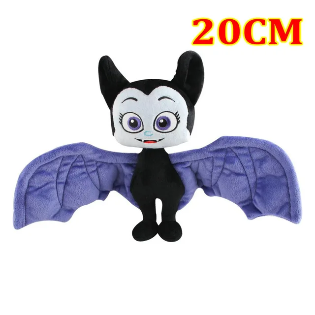 Фильм Vampirina плюшевая игрушка вамп летучая мышь девочка и фиолетовая собака Wolfie плюшевая кукла игрушка для детей подарки на год - Цвет: Bat girl 20cm