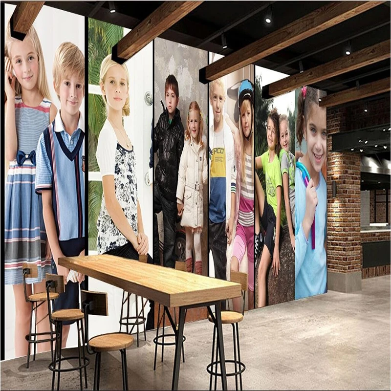 

beibehang Customize any size fresco wallpaper 3D Foreign Toddler Photo Wall kindergarten backdrop papel de parede