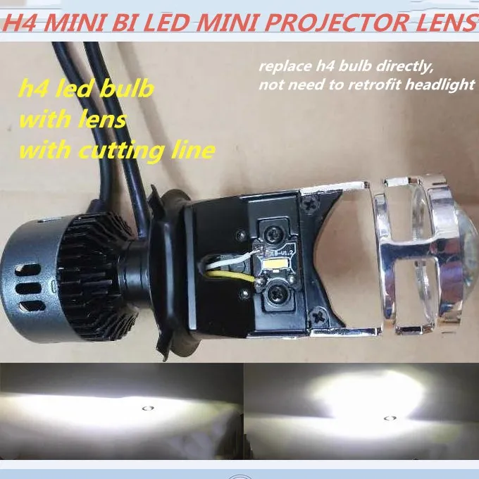 Умный мини проектор DLAND OWN H4 простая установка комплект линз для LED проектора