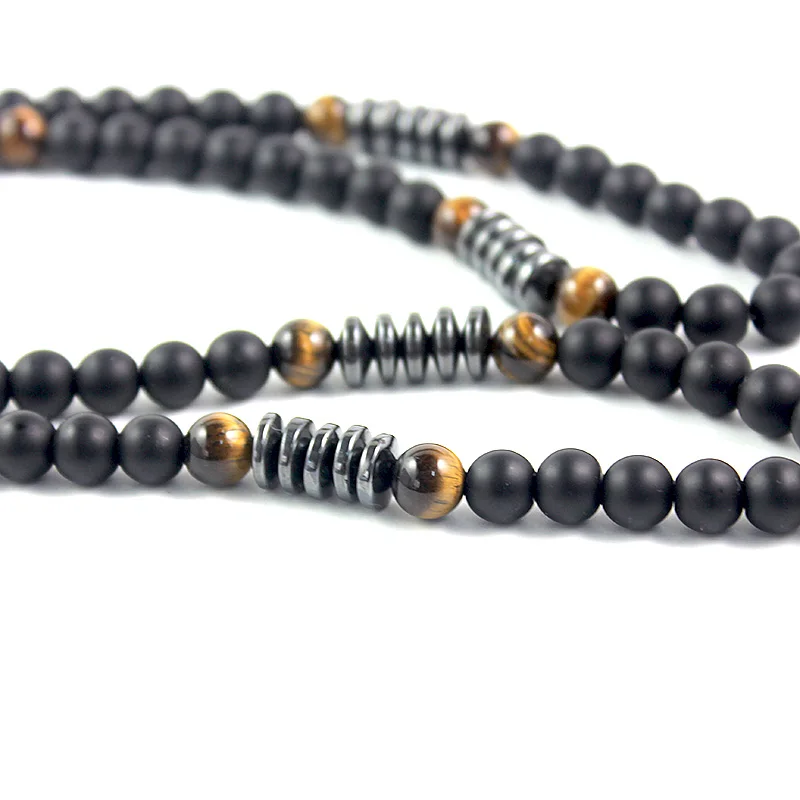 Новый дизайн 2019 8 мм камень тигровый глаз матовая черная Бриллиантовая