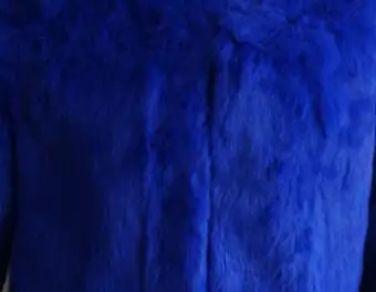 Sapphire Новинка, шуба из стриженого кроличьего меха, женская шуба из натурального кроличьего меха, зимнее толстое теплое Полосатое пальто с карманами, длинное пальто tsr445 - Цвет: Sapphire