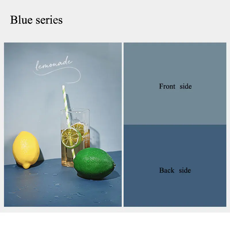Blue series Сплошной цвет INS фон для фотосъемки доска ПВХ фотофоны бумажные аксессуары для фотостудии для еды одежда - Цвет: Blue series
