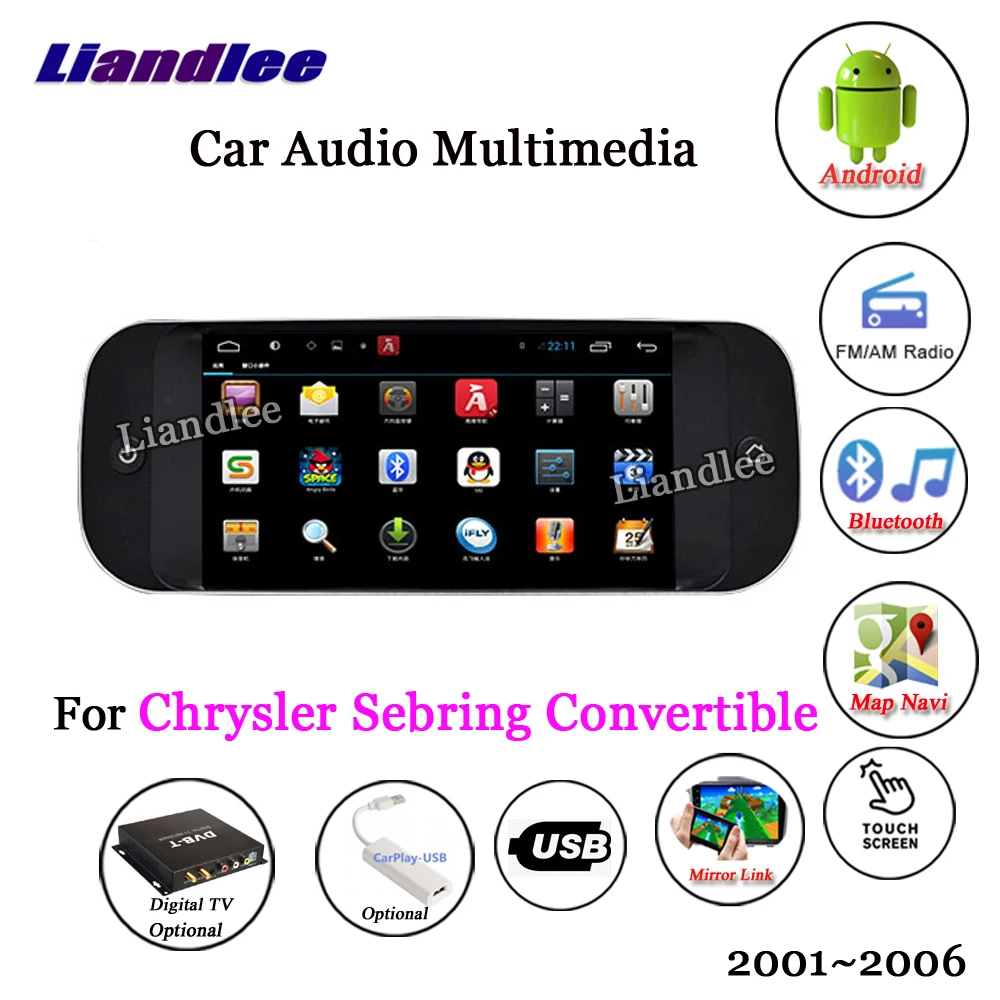 Liandlee автомобильная система Android для Chrysler Sebring трансформер 2001~ 2006 Радио Стерео Carplay gps Navi карта навигация Мультимедиа