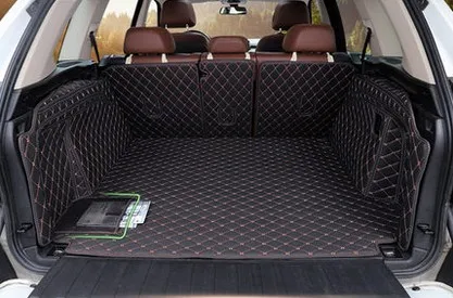 Коврики для багажника автомобиля кожаные коврики с вышивкой BMW X5 F15 2014.15.2016.2017|mat