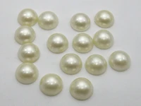 200 ivory half pearl bead 14mm flat back scrapbook craft
