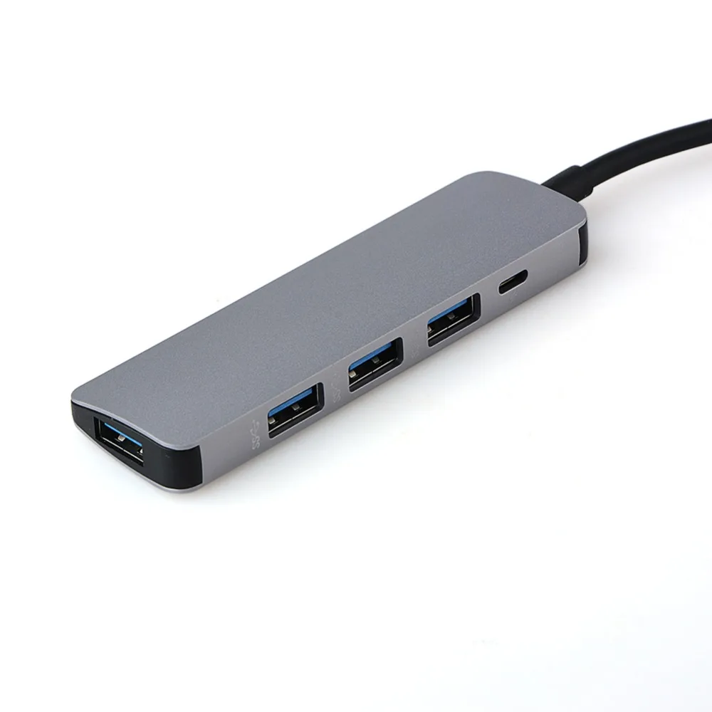 5 in1 USB C концентратор к HDMI Компактный беспроводной динамик микро SD/TF Card Reader адаптер