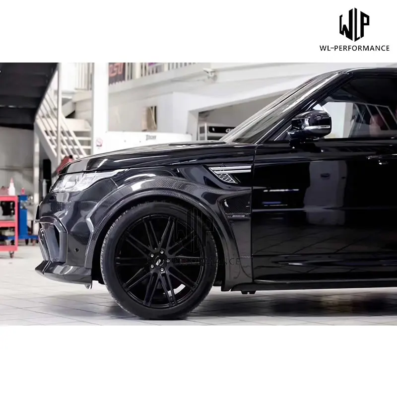 Высокое качество FRP/углеродное волокно материалы кузова Комплект для Land Rover Range Rover широкий кузов автомобиля Стайлинг