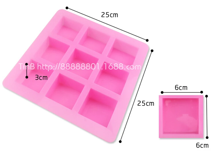 

1 piece 9 silicone cake mold Ice cream Chocolate molds soap silicone molds 3D cupcake bakeware baking dish cake pan