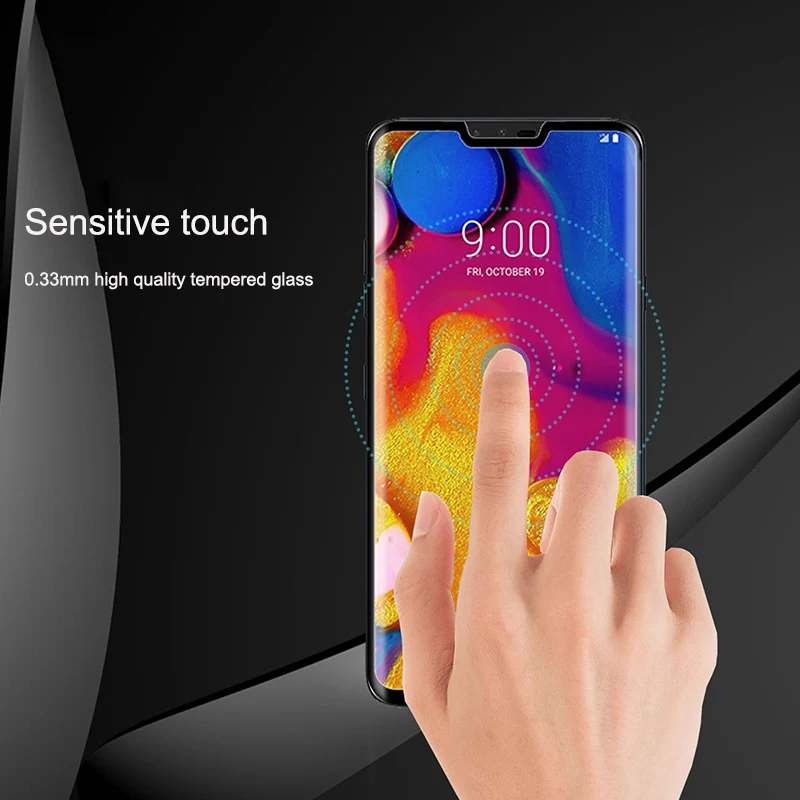 Закаленное стекло HereCase 9H для LG V40 G7 ThinQ plus защитная пленка на весь экран + V30 2018
