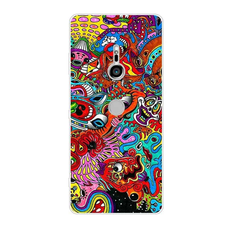 Чехол для Sony Xperia XZ3 чехол силиконовый мягкий из ТПУ H8416 PF42 H9436 XZ 3 накладка|Бамперы| |