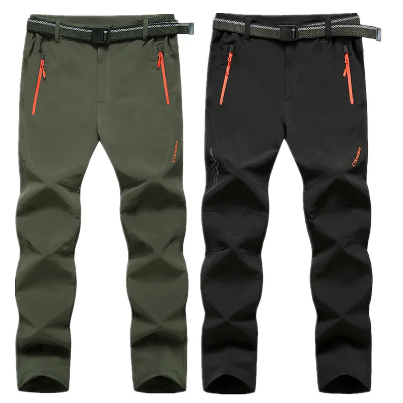 Мужские походные брюки эластичная ткань большие размеры 4XL 5XL 6XL 7XL 8XL штаны для