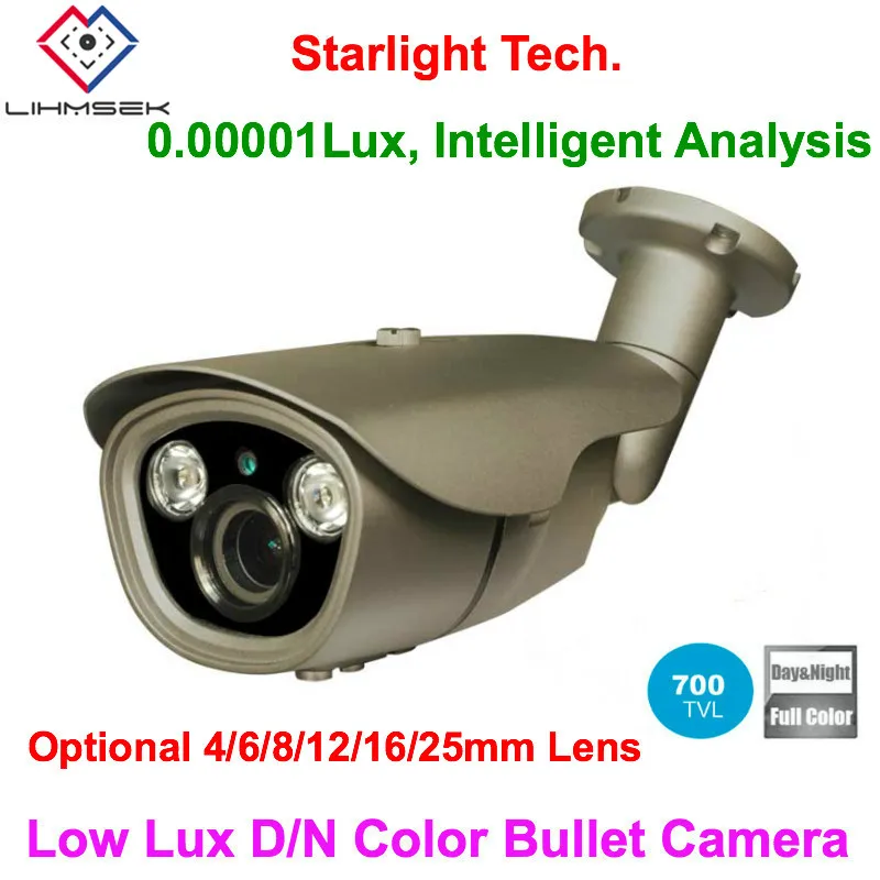 Lihmsek Интеллектуальный в темноте Sony CCD 700TVL аналоговый звездный свет камера День