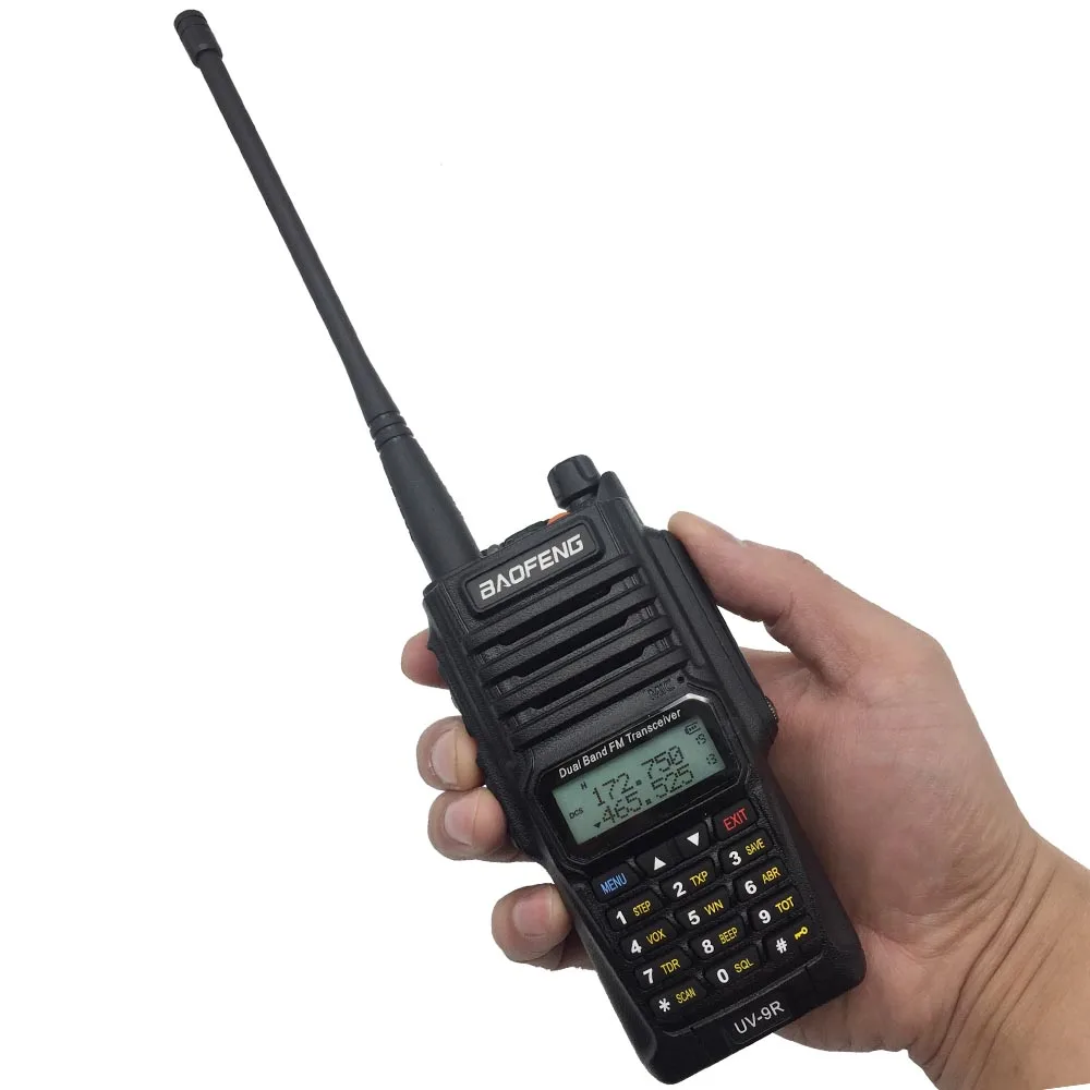 Baofeng UV 9R IP67 водонепроницаемая Двухдиапазонная рация UHF VHF Walkie Talkie 8W 128CH Ham FM