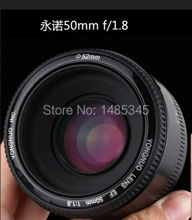 YONGNUO YN50mm YN50 F1.8 объектив камеры EF 50 мм AF MF Объективы для Canon Rebel T6 EOS 700D 750D 800D 5D Mark II IV 10D 1300D Yongnuo