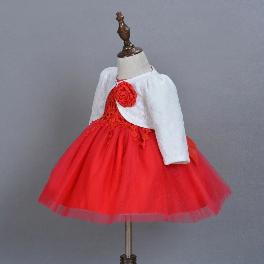 Модное рождественское платье для маленьких девочек с шапкой милые платья