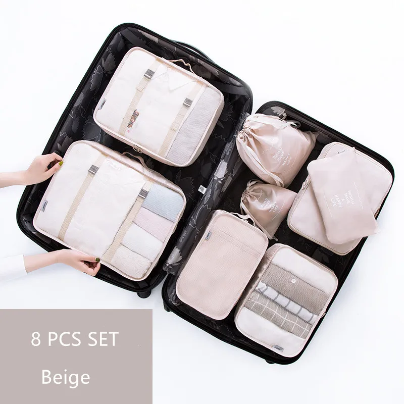 FASOTY 8 шт./компл. дорожная сумка для хранения набор сортировки багажа одежды | Дом и