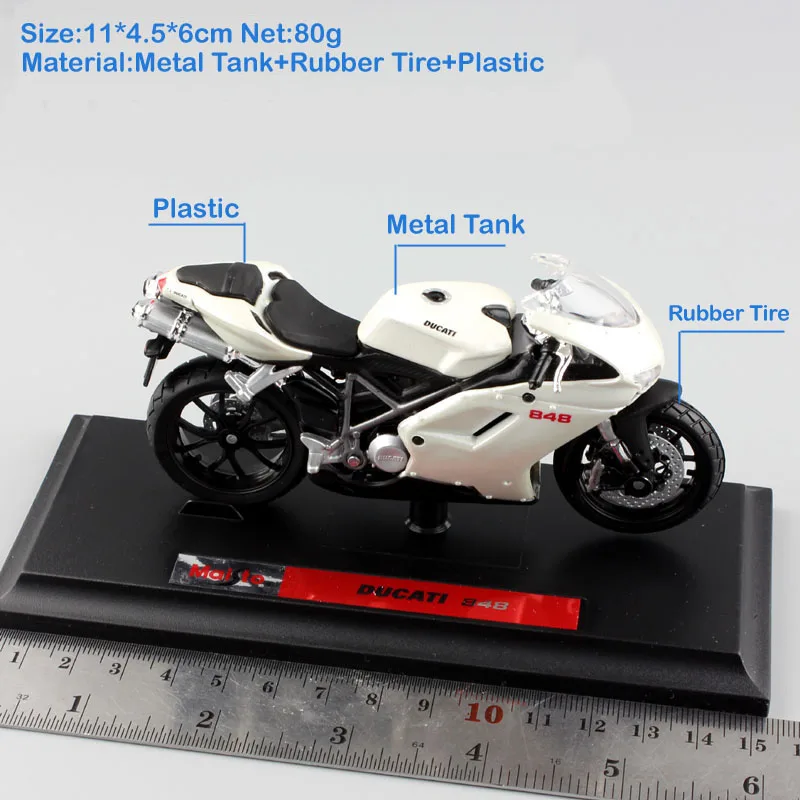 Maisto масштаб 1:18 детский Супербайк 848 EVO металлический мотоцикл гоночный велосипед