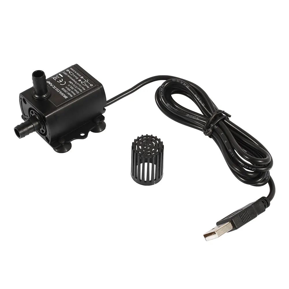 Универсальный водяной насос для фонтана мини 4 8 W DC5V USB Hmax 300 см домашний фонтан