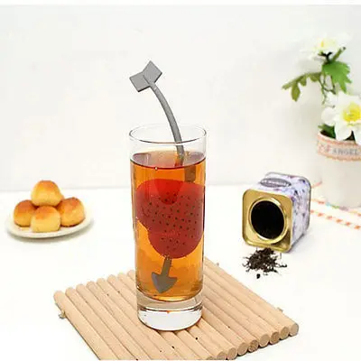 Креативный Модный сладкий сердце форма Валентина Лучший Подарок Чайный фильтр