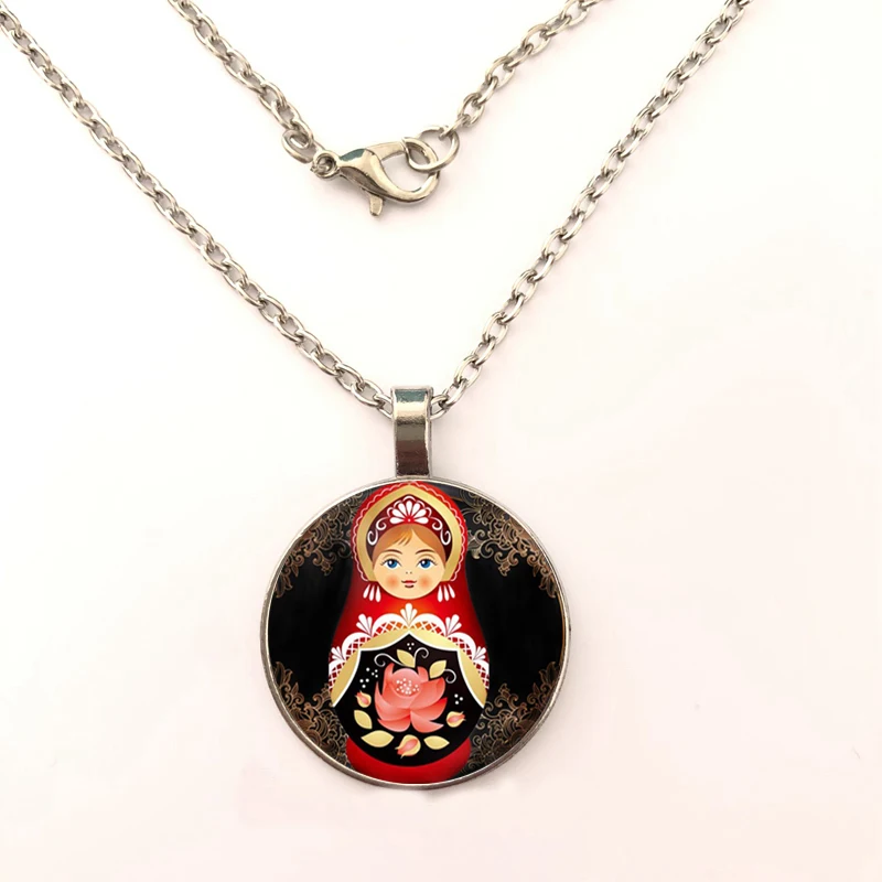 Традиционный русский кукольный кулон ожерелья Женские Ювелирные изделия