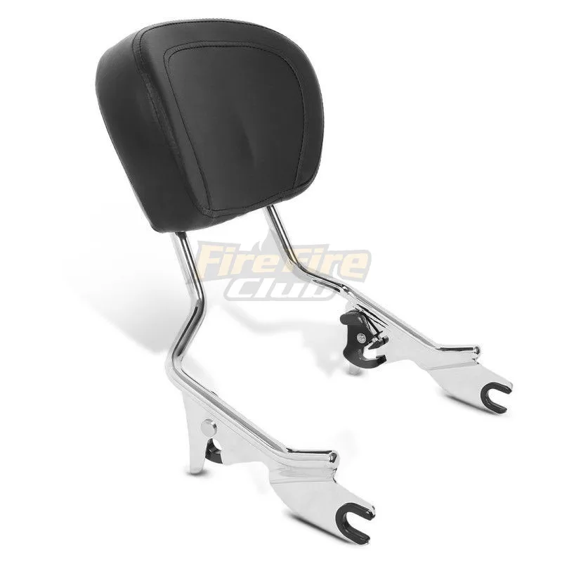 Для Harley Touring Road King Street Glide FLHR FLHX FLHT FLTR 2009- мотоцикл съемный Сисси Бар пассажирская спинка W/Pad