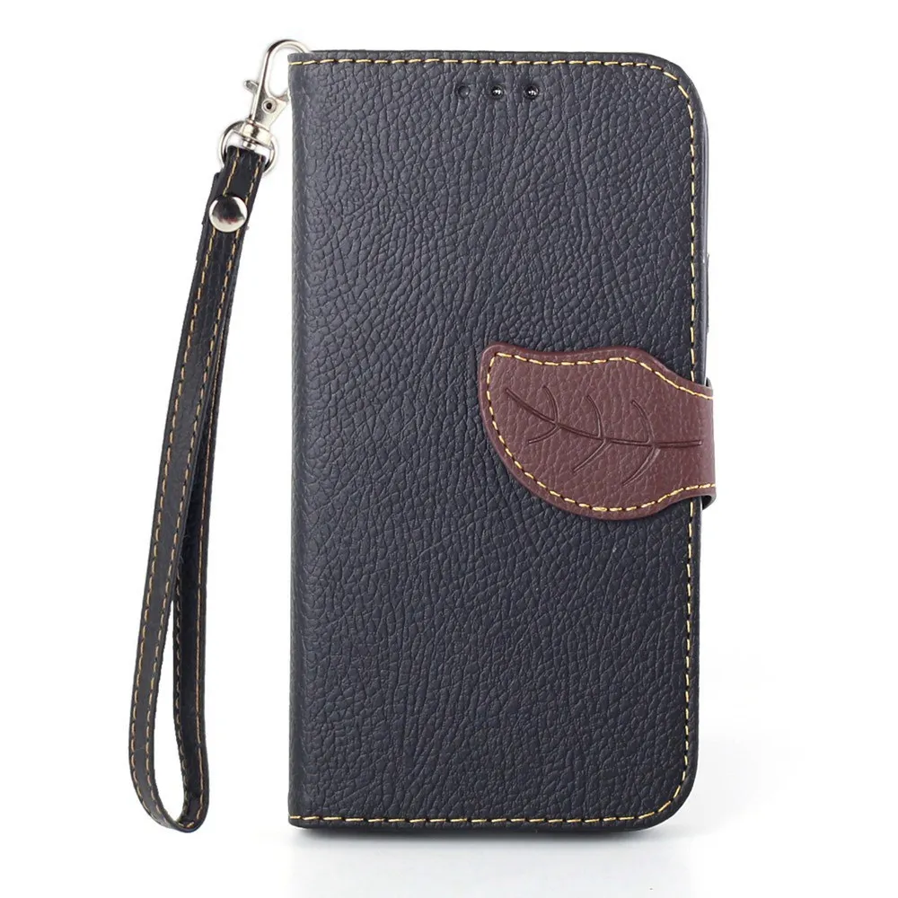 Fcoque leather phone case for Samsung S5 ultra thin wallet flip card holder cover i9600 | Мобильные телефоны и аксессуары