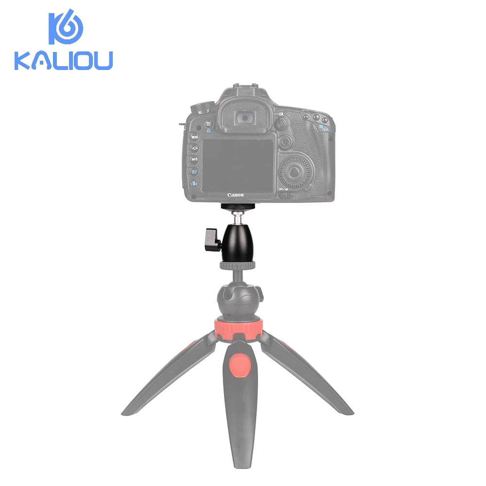 Kaliou мини шаровой головной штатив головка 360 Поворотная DSLR DV камера мини штатив Dsr шариковая головка 1/" винт крепление Стенд DSLR Мини штатив