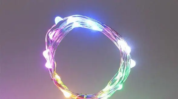 multi-color 10 шт USB Перезаряжаемые 2 м светодиодов Строка лампы гирлянда провода бутылки вина пробкой свет из пробки в форме для свадьбы украшение дома - Emitting Color: multi-color