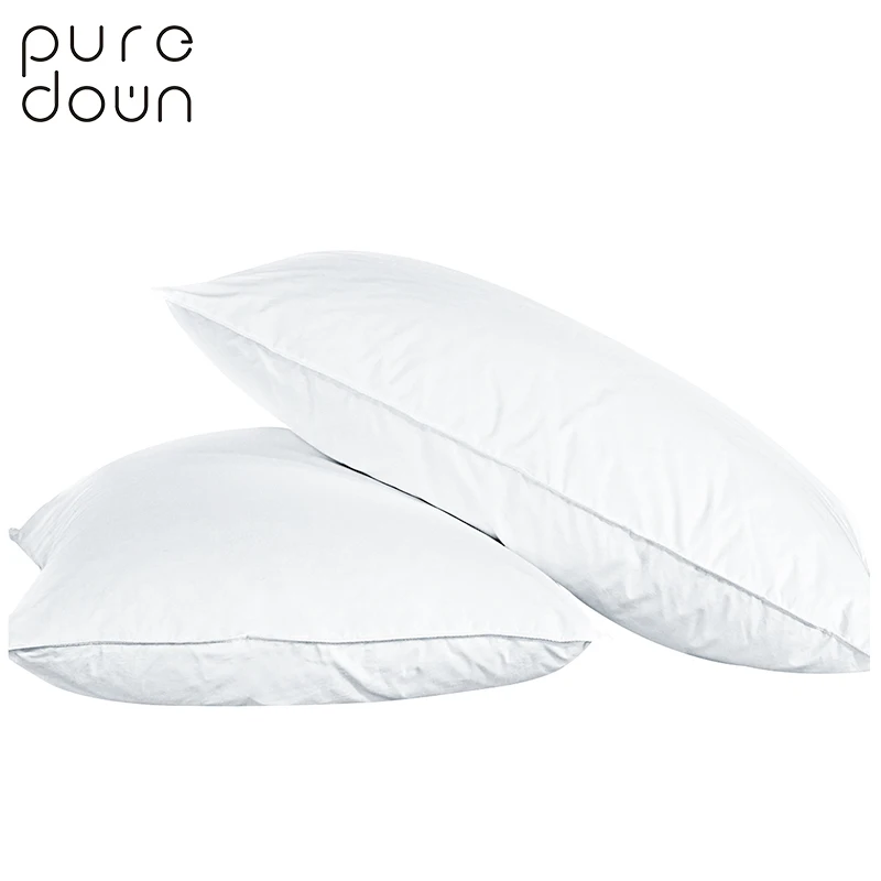 Pureвниз гусиный пух подушка для дома и отеля шеи королевская королева размер