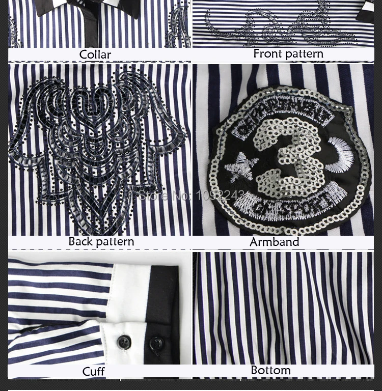 2014 Real Women Blouse Blouses Autumn New Female And Striped Long-sleeved Cotton Shirt Lapel Fashion Ladies Diamond Openwork Ms |