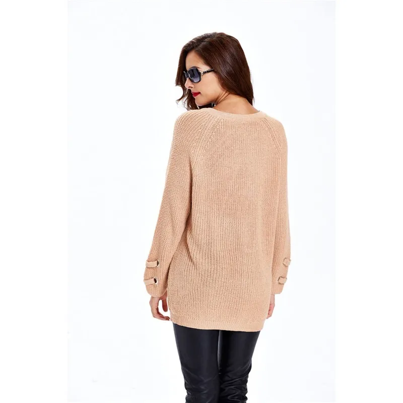 Женский свитер с длинным рукавом UIDEAZONE повседневный Свободный пуловер на