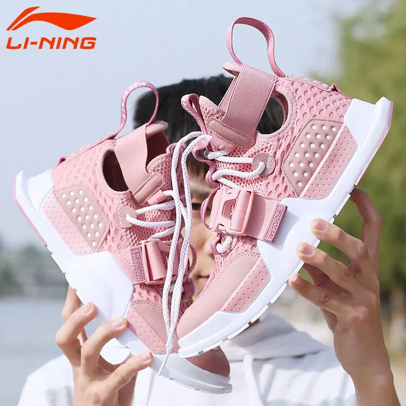 Li-Ning/мужские кроссовки REBURN WS для баскетбола и культуры с высокой дышащей подкладкой, спортивная обувь для фитнеса, кроссовки AGBP023 XYL253
