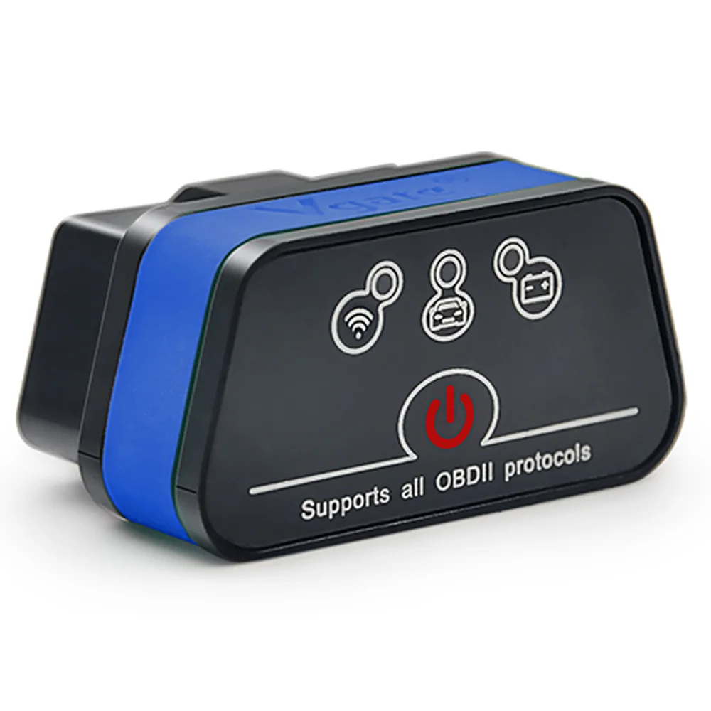 Black blue Vgate ICAR2 wifi mini ELM327 OBD2 считыватель кодов для IOS iPhone iPad Android ICAR 2 ELM 327 wifi адаптер OBD II диагностический инструмент - Цвет: Black blue