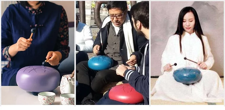 5,5 дюймов C tone мини-барабан стальной язык металлический барабан HandPan Цветные Висячие барабанные палочки маленькие барабаны натуральный тон рама барабан 14 см Диаметр