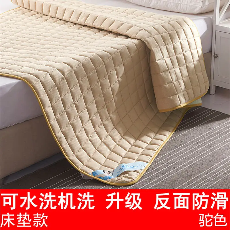 One piece quilted mattress with padded waterproof mattress cover anti-mite protection pad cover