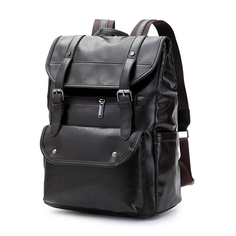 Новый бренд модные мужские рюкзаки высокое качество искусственная кожа мужской