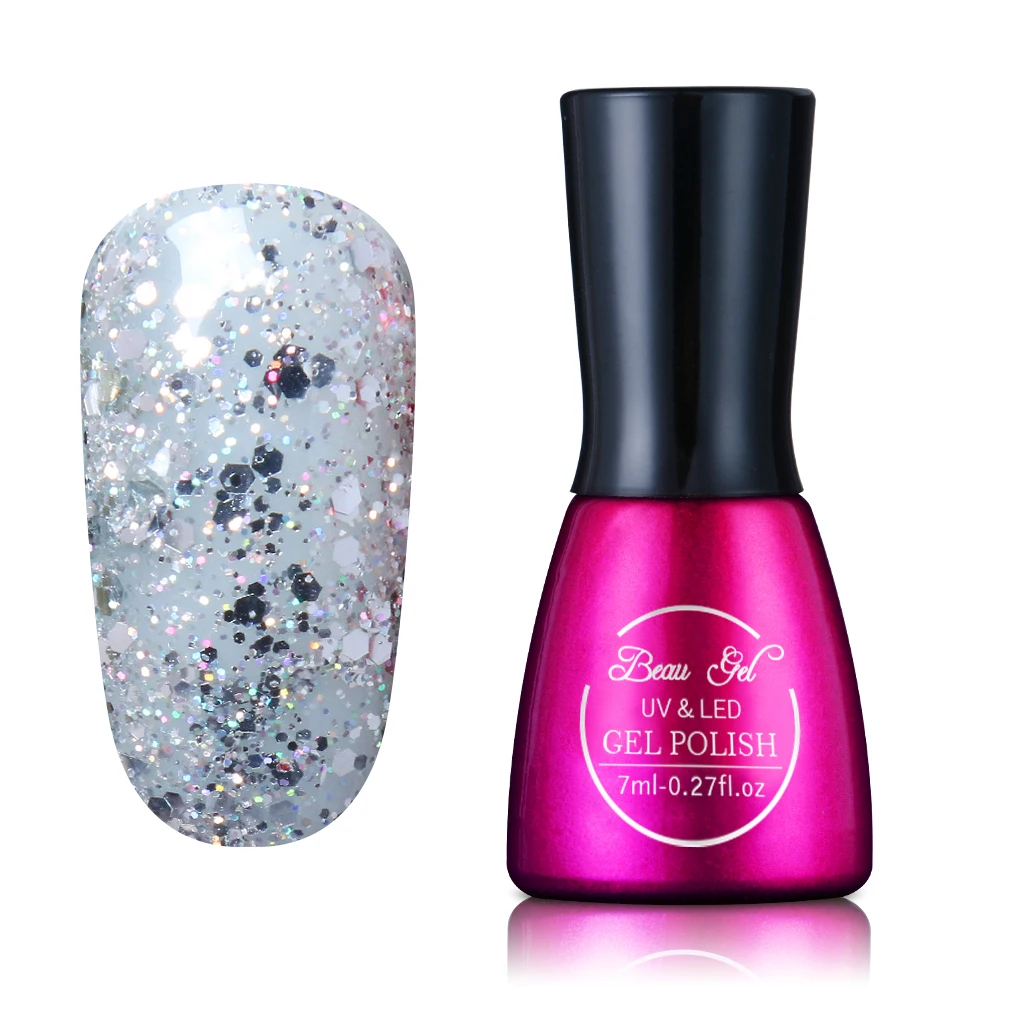 1853 Beau гель UV Vernis Полупостоянный 7 мл УФ-гель для ногтей замачиваемый долговечный светодиодный лак для ногтей, лак для ногтей - Цвет: 1853