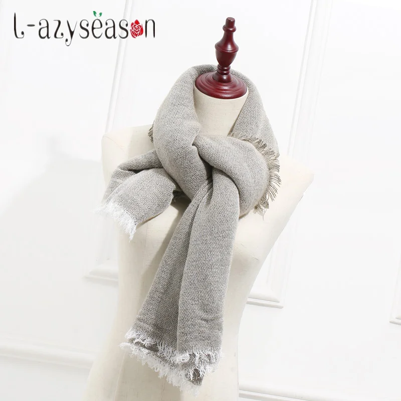 Новые зимние шарфы Для женщин écharpe теплые мягкие square blanket scarf большой платок