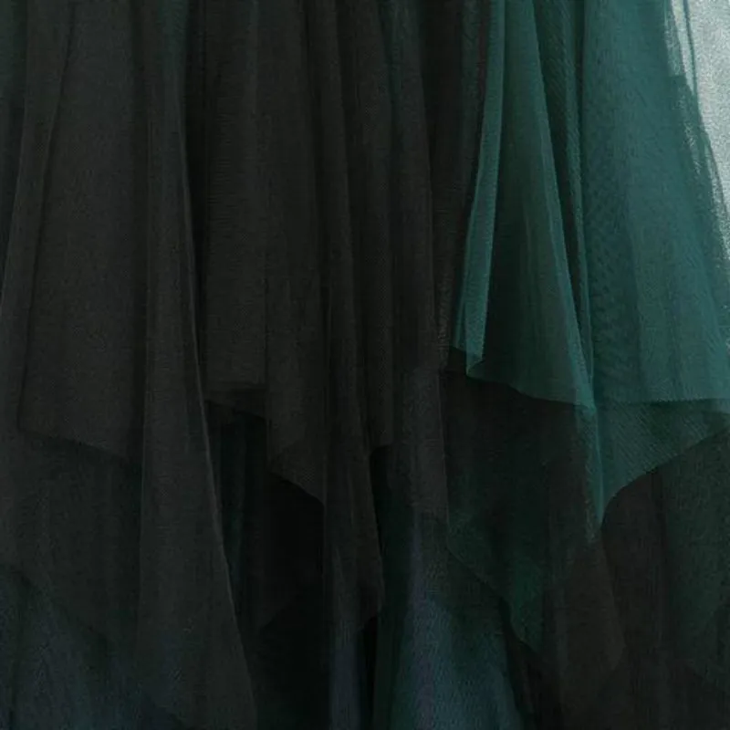 Юбка Weyes & Kelf Женская сетчатая асимметричная короткая юбка из тюля пикантная