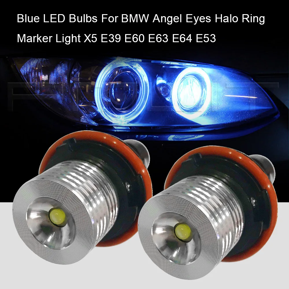 Светодиодные синие лампы для BMW Angel Eyes кольцесветильник галогенный фонарь X5 E39 E60