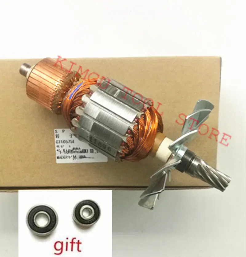 AC220 240V роторный якорь оригинальные детали для HITACHI 360695E C210575E C10FCH2 C10FCE2|armature rotor|rotor