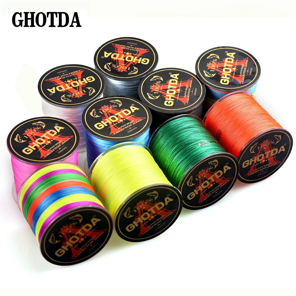 

8 Strands Fishing Line Weaves 500M Extrem Strong Japan Multifilament PE 8 Braided