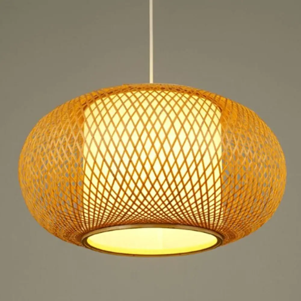 買取 竹ペンダントライト中国アンティークランタン牧歌的な竹ストリップレストランホテルルーム日本畳ペンダントランプ Zb63