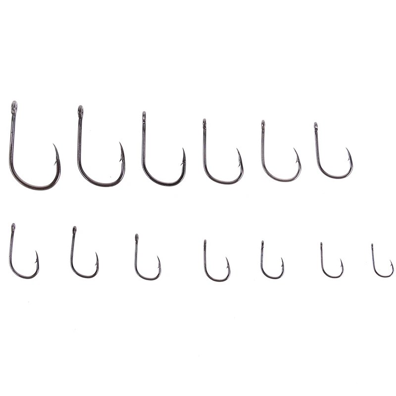 

50-100 Pcs/Box High Carbon Steel Fishhooks barbed Hook Lake River Ocean Fishing Fishhooks High Efficiency Barbed Fishing Hooks