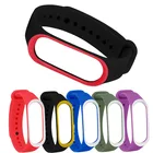 Модный Регулируемый мягкий силиконовый ремешок с принтом для Xiaomi Mi Band 3 для мужчин и женщин, сменный ремешок для часов