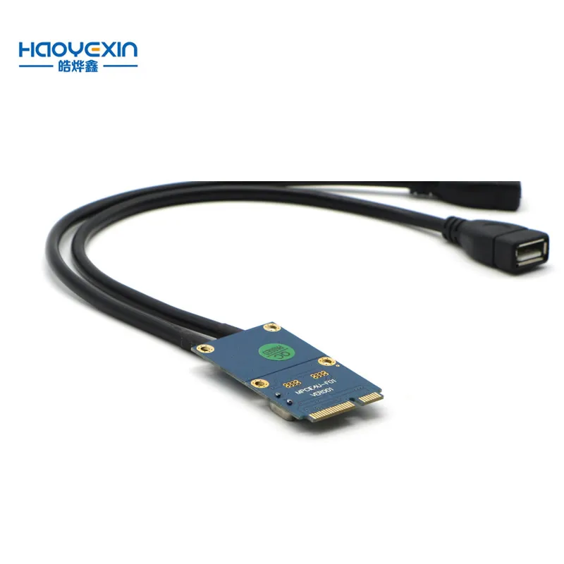 Мини PCI-E PCI Express на два USB-адаптера mPCIe в 5-контактный 2-портовый USB2.0 конвертер для
