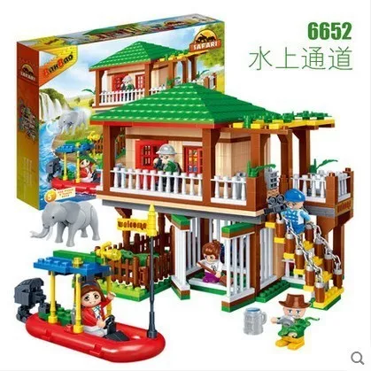 [Новинка] мелкие частицы национального зоопарк pincha building block Игрушки Обучение Воды